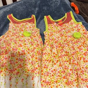 Penelope Mack Floral Kids Dresses - Pink, Orange, Green